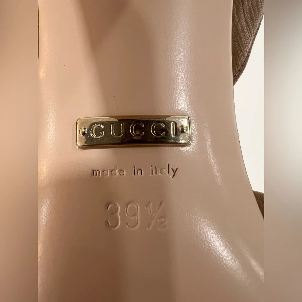 GUCCI
Lady Horsebit 75 leather sandals - Picture 8 of 10